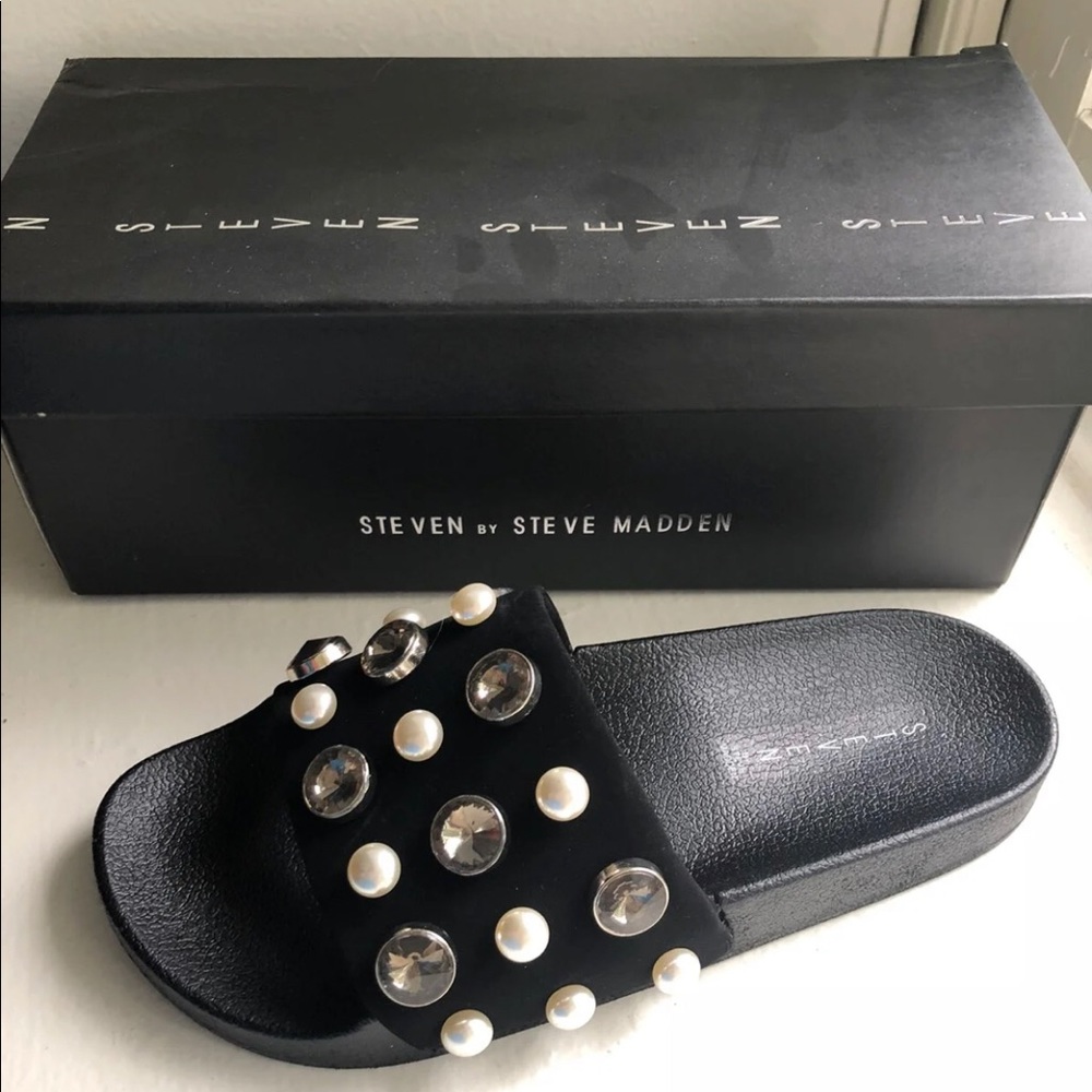 Steve Madden Sahil Sandals Black Sizes 7 8